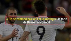 « On ne confond pas la F1 et le karting » : le tacle de Benzema à Giroud