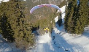 Sports extrêmes - Une minute de descente avec le speed rider Valentin Delluc