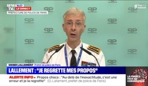 Didier Lallement (Préfet de police de Paris) : "Je présente mes excuses à tous ceux que j'ai pu heurter"