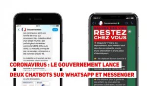 Coronavirus : le Gouvernement lance deux chatbots sur WhatsApp et Messenger