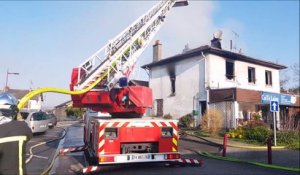 Chaligny : un appartement et un commerce détruits par un incendie