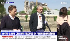 Philippe Torreton, comédien: "Plein de pensées me traversaient" pendant la cérémonie à Notre-Dame