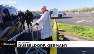 La messe sur le parking en Allemagne