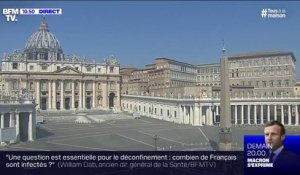 L'image marquante de la place Saint-Pierre totalement vide au Vatican en ce dimanche de Pâques
