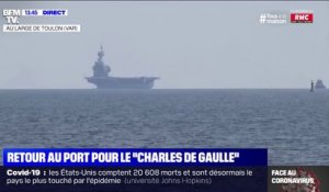 Le porte-avions Charles de Gaulle arrive au large de Toulon