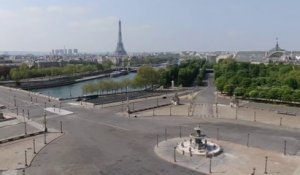 Les images du drone BFMTV au-dessus des rues vides de Paris après un mois de confinement