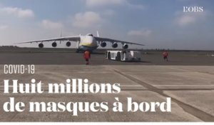 Le plus gros avion du monde atterrit en France avec 8 millions de masques
