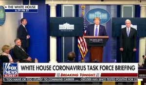 Donald Trump affirme que ses propos sur de possibles injections de désinfectant pour lutter contre le coronavirus étaient "sarcastiques"