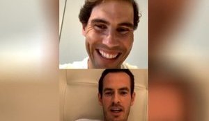 eSport - Rafa Nadal et Andy Murray discutent en marge de l'Open virtuel de Madrid