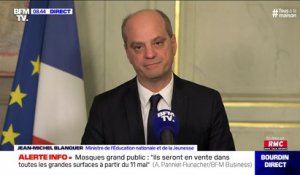 Jean-Michel Blanquer: l'ouverture en priorité des classes de CP et CM2 dans les écoles primaires ne l'est qu'à titre "indicatif"
