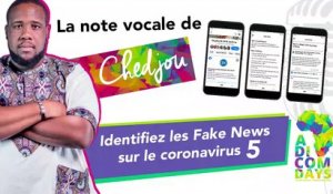 La note vocale de Chedjou #5 : Facebook contre les #FakeNews sur le coronavirus