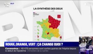 Rouge, orange, vert: quelle est la couleur de votre département (même si elle ne change rien au confinement) ?