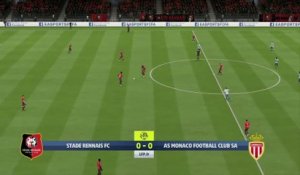 Stade Rennais - AS Monaco sur FIFA 20 : résumé et buts (L1 - 38e journée)