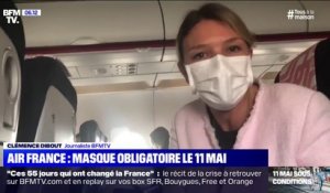 Coronavirus: à bord d'un Paris-Nice d'Air France en plein confinement