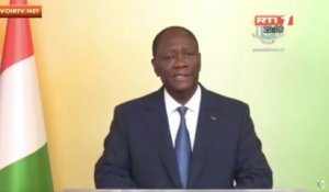 Lutte contre le covid-19: Le Président Alassane Ouattara s'adresse aux ivoiriens