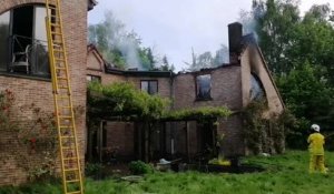 Evregnies: une villa inoccupée détruite dans un incendie