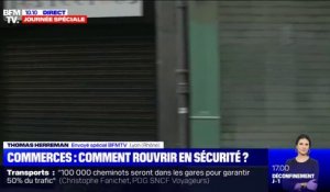 Déconfinement: à Lyon, les commerçants se préparent à accueillir les clients