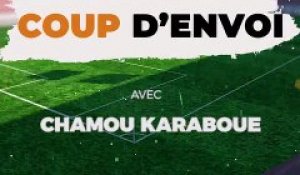 Coup d'envoi avec Chamou Karaboué, footballeur international du Racing Club Abidjan