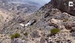 En pleine rando il tombe sur l'épave d'un avion