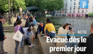 Déconfinement à Paris : le canal saint-martin évacué par la police
