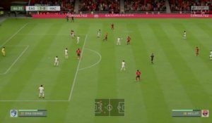 En Avant Guingamp - Le Havre FC sur FIFA 20 : résumé et buts (L2 - 33e journée)