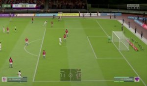 Clermont Foot 63 - AC Ajaccio sur FIFA 20 : résumé et buts (L2 - 33e journée)