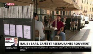 Les bars, les cafés et les restaurants rouvrent leurs portes à Rome et à Milan