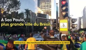 Brésil : des manifestations anti-confinement malgré la flambée de l'épidémie de coronavirus