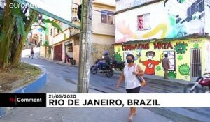 Un graffeur brésilien rend hommage aux soignants