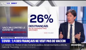 Un quart des Français ne souhaiterait pas se faire vacciner contre le Covid-19