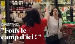 Sans masque dans un supermarché, une femme se fait violemment interpeller par d’autres clients
