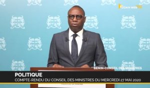 Bénin : compte-rendu du conseil des ministres du mercredi 27 mai 2020