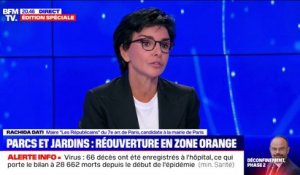 Rachida Dati (LR): "Je demande à la mairie de Paris qu'elle puisse faire respecter la sécurité" dans les parcs et jardins publics
