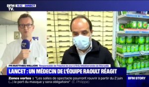 Pr Matthieu Million, responsable de l'hôpital de jour à l'IHU de Marseille souhaite que les données de l'étude du Lancet sur la chloroquine soient "rendues publiques"