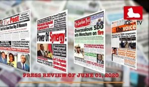 CAMEROONIAN PRESS REVIEW OF JUNE 01, 2020