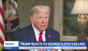 Mort de George Floyd: Donald Trump affirme que "ça n'aurait pas dû arriver"