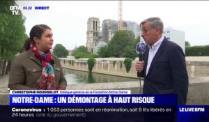 Paris: le démontage de l'échafaudage de Notre-Dame a débuté