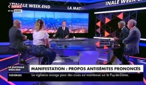 Malgré la vidéo diffusée sur twitter et à la télé, Jean-Luc Mélenchon qualifie de "ragots" les slogans antisémites dans la manifestation d'hier Place de la République à Paris