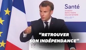 Macron veut relocaliser "certaines productions critiques" de santé en France
