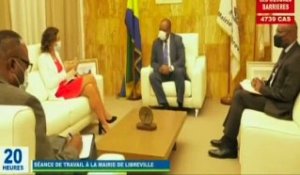 RTG / Audience du maire de Libreville avec la représentante de l’union européenne