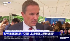 Nicolas Dupont-Aignan (DLF): "L'affaire Kohler illustre bien le deux poids, deux mesures"
