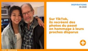 Sur TikTok, ils recréent des photos du passé en hommage à leurs proches disparus