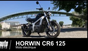 Moto électrique Horwin CR6 125 ESSAI POV Auto-Moto.com