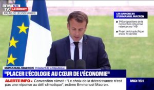 Emmanuel Macron annonce l'injection de 15 milliards d'euros supplémentaires "dans la conversion écologique de notre économie"