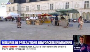 Covid: masque obligatoire, distanciation entre les commerçants... La ville de Laval réorganise son marché par mesure de précaution