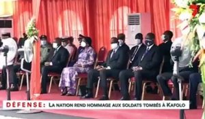Defense - La Nation rend hommage aux soldats tombés à Kafolo