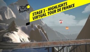 Virtual Tour de France 2020 - Stage 2 : Highlights