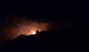 Vidéo d'un témoin de l'incendie de Toulaud en Ardèche