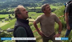 Pyrénées-Atlantiques : des œuvres à flanc de montagne dans la vallée d'Aspe