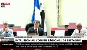 Intrusion au Conseil régional de Bretagne